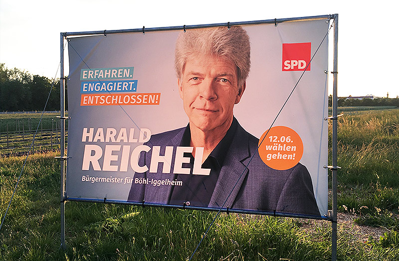 Kampagne Harald Reichel - Großflächenplakat