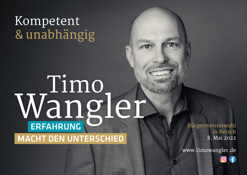 Kampagne Timo Wangler - Plakat A0