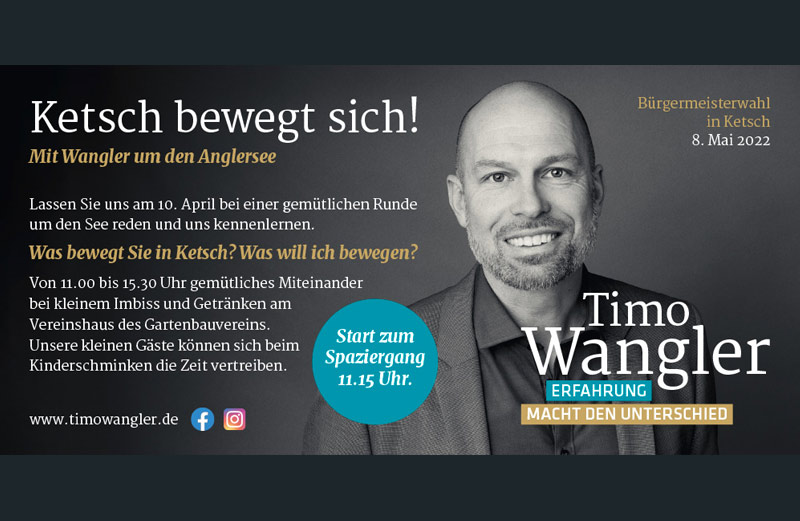 Kampagne Timo Wangler - Anzeige
