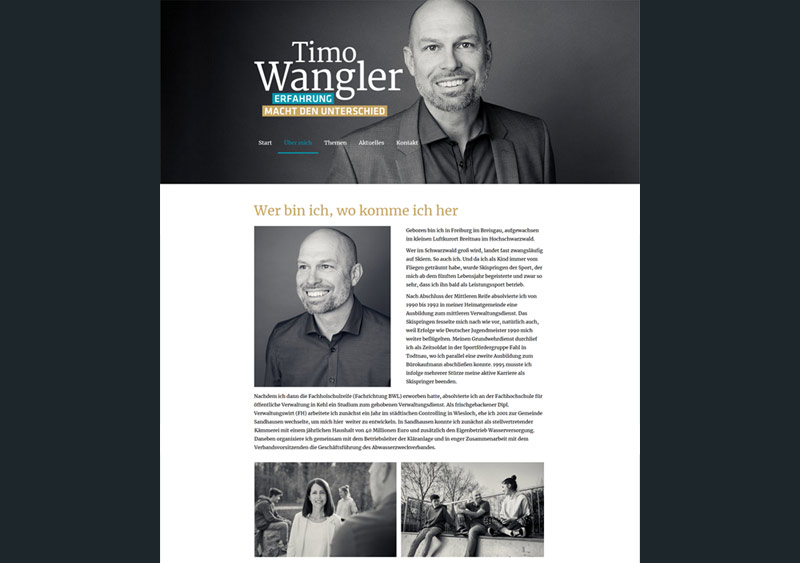 Kampagne Timo Wangler - Web