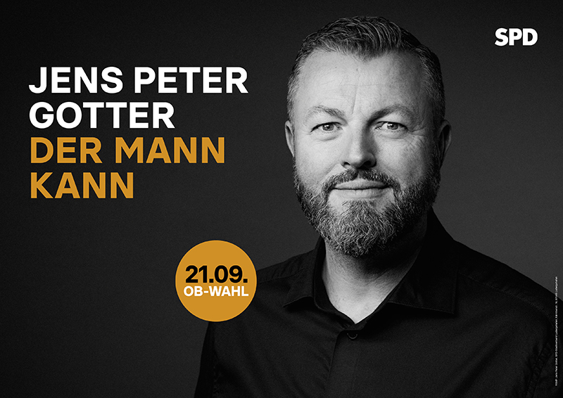 Bildmaterial zur Kampagne für Jens Peter Gotter zur OB-Wahl in Ludwigshafen 2025
