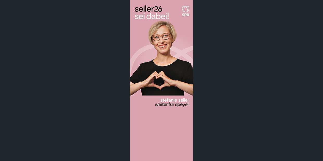 Bildmaterial zur Kampagne für Stefanie Seiler zur OB-Wahl in Speyer 2026