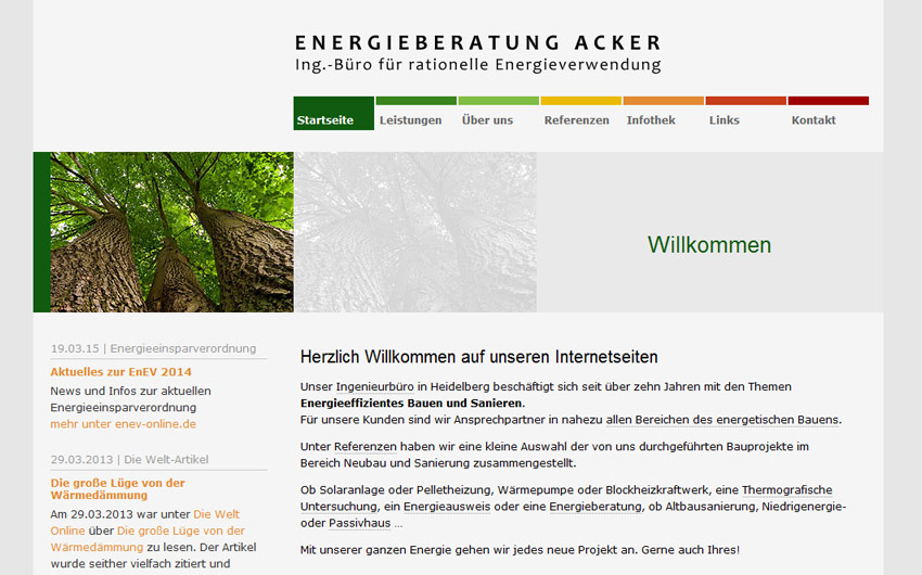 Website Energieberatung Acker