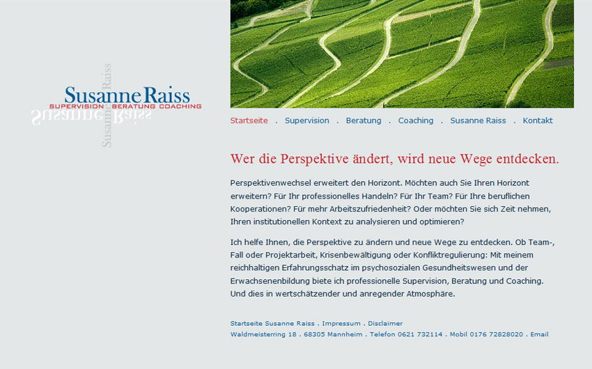 Website Susanne Raiss